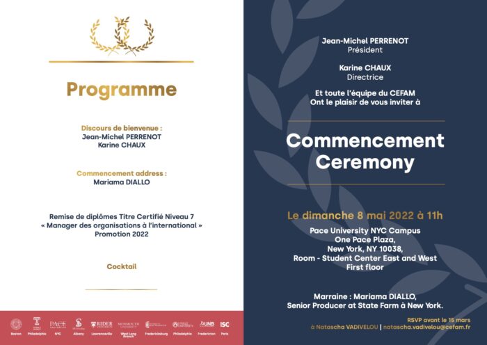 Invitation Commencement USA 2022-2